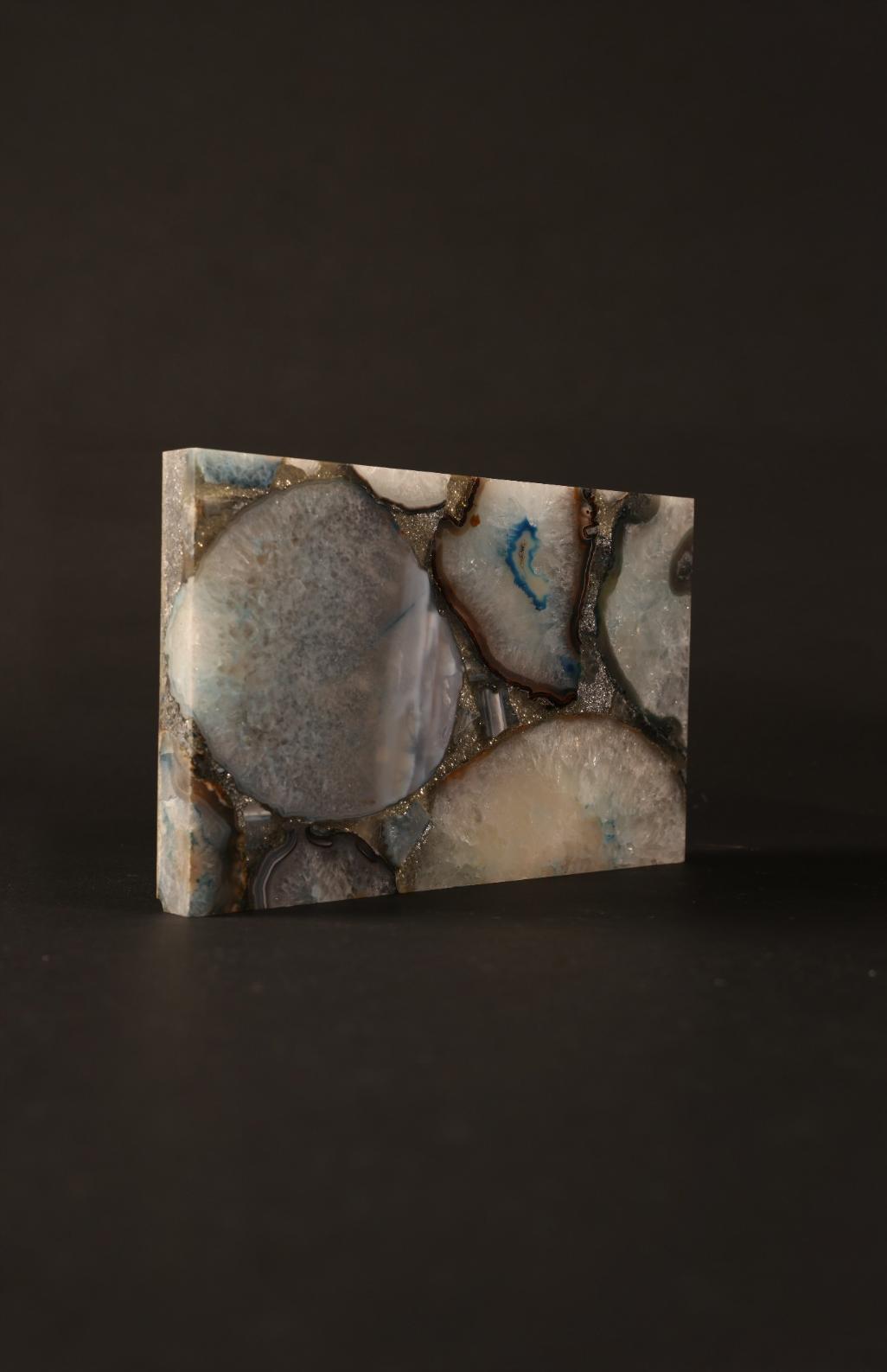 Blue Agate Sculpture