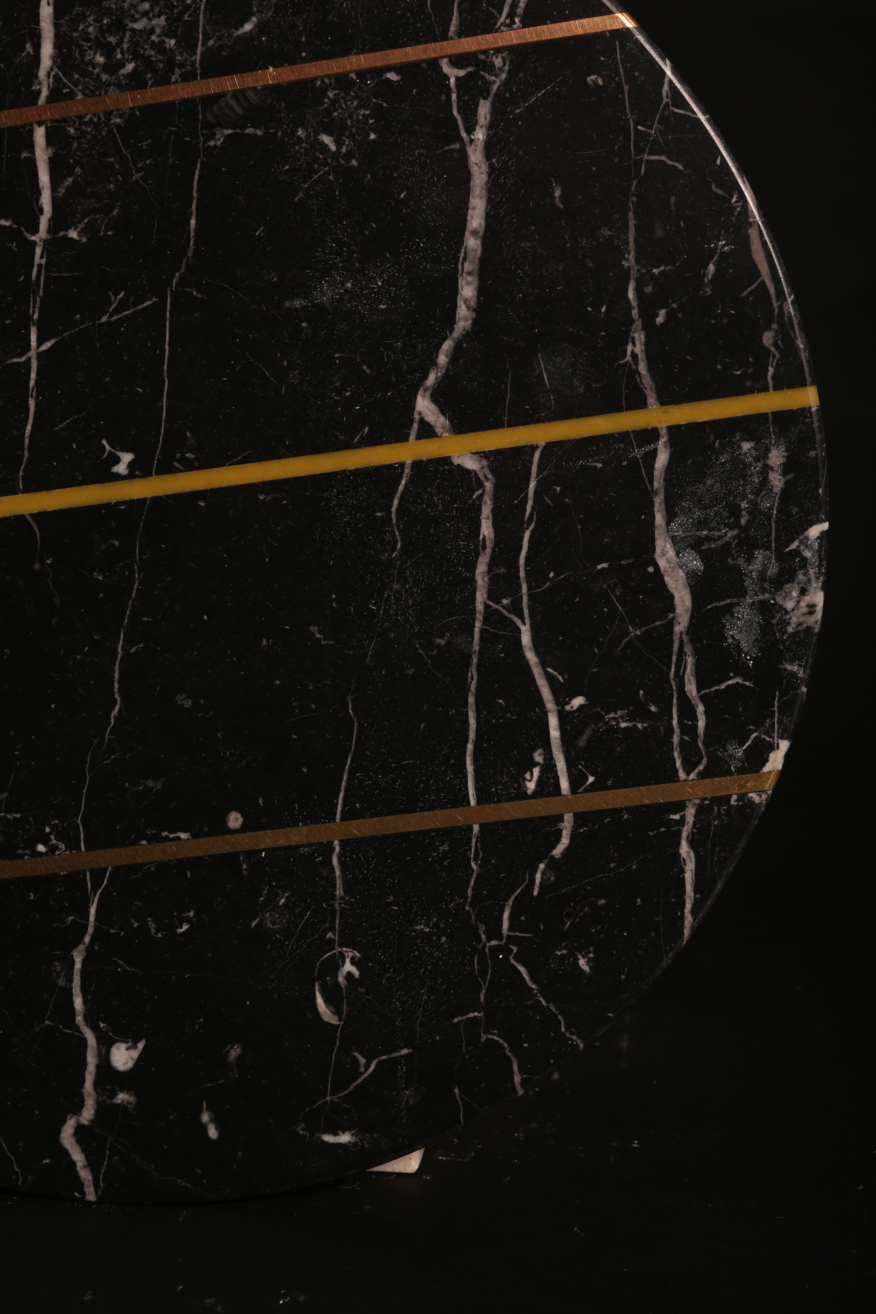 Black Portoro Marble Platter