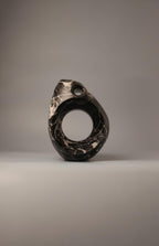 Nero Portoro Marble Sculptural Vase